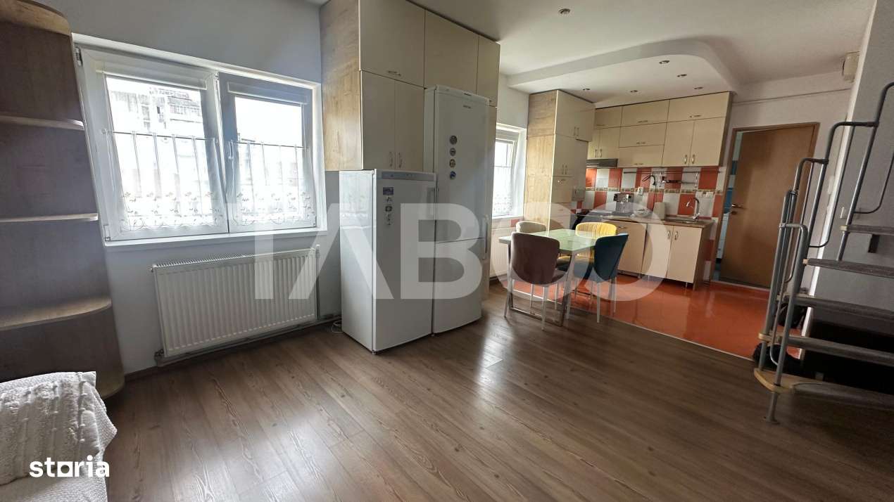 Apartament 80 mpu mobilat utilat la mansarda zona Rahovei Sibiu - Imagine principală: 2/14