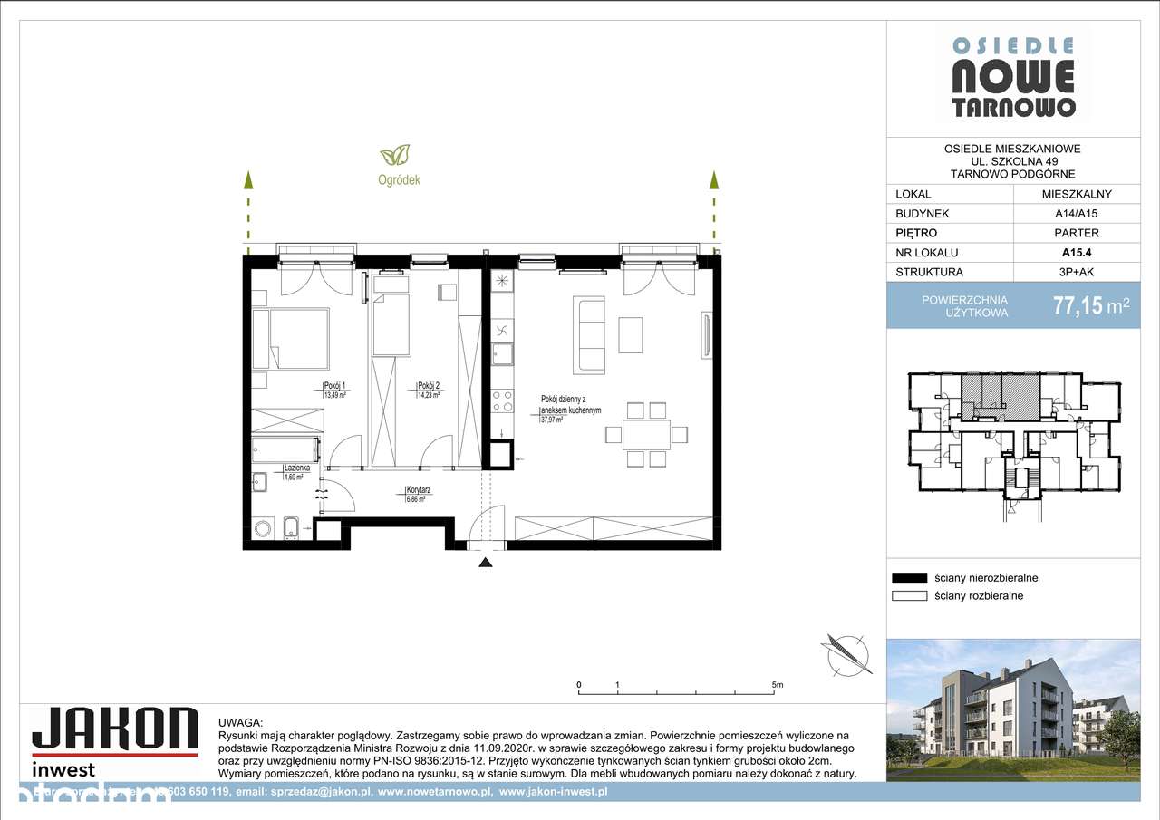 Nowe Tarnowo | mieszkanie 3-pok. | A15.4 - Pełny obrazek: 3/10