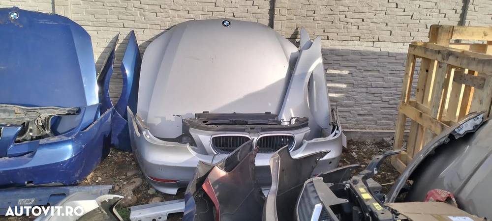 Fata completa: bara, aripa / aripi, far / faruri, capota, trager, radiator BMW seria 5 E60 facelift/ non-facelift M pachet - 1