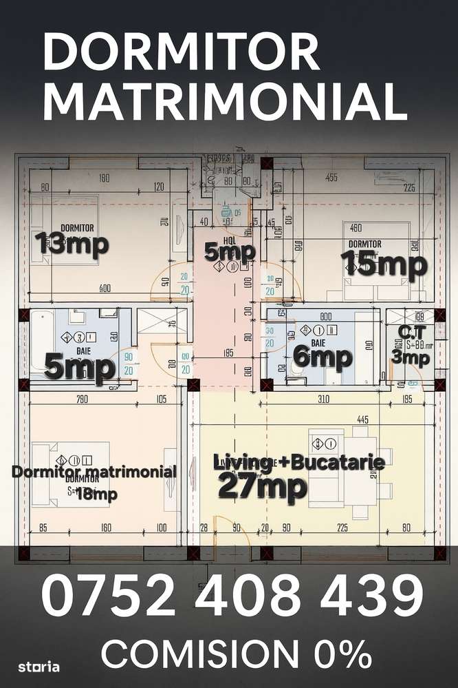 CASA PARTER/DORMITOR MATRIMONIAL/TVA INCLUS/ÎNCĂLZIRE PARDOSEALA - Imagine principală: 5/8