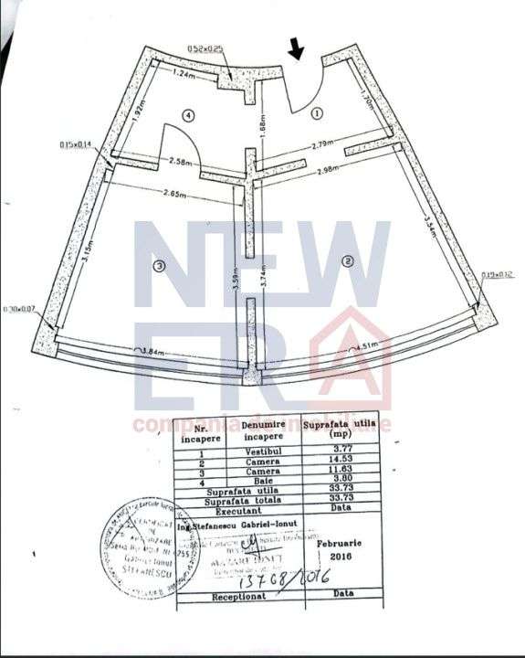 Apartament cu 2 camere de vanzare - bloc SCALA-7