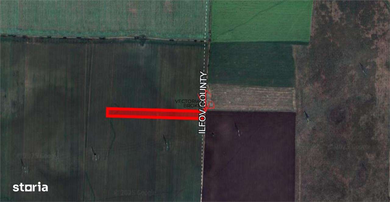 Teren extravilan 12.167 mp – Branesti, Ilfov – deschidere 27 m - Imagine principală: 3/4