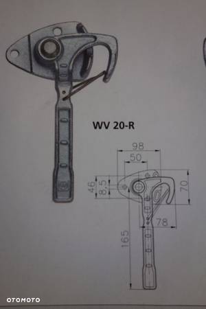 ZACZEP BURTOWY ZAMKNIĘCIE BURTY WW 20-R HAKOWY WINTERHOFF PRZYCZEPA !! - 3