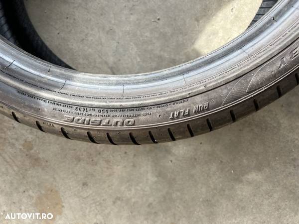 vând set anvelope 225/40/19-255/35/19 Pirelli de vară cu runflat ca noi - 7