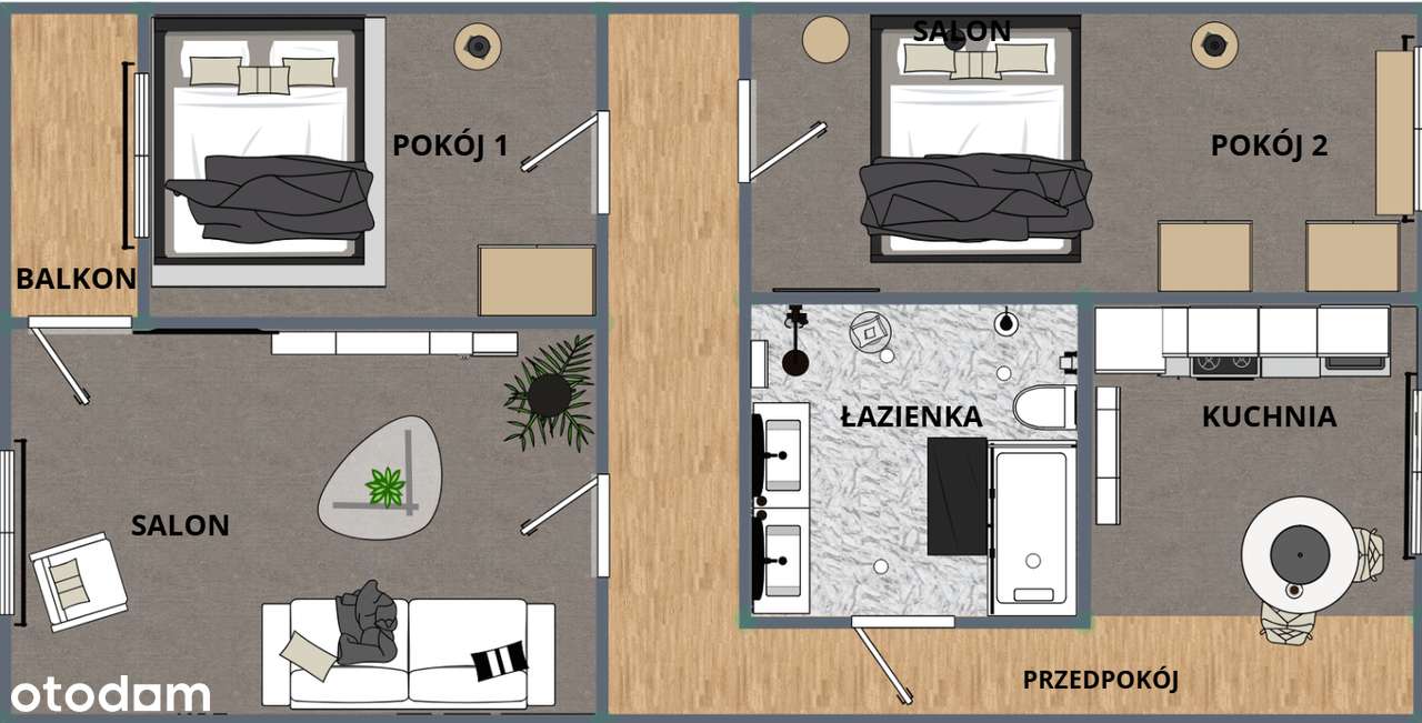 3 pokoje z balkonem | do własnej aranżacji-9