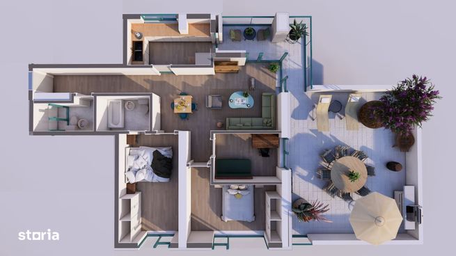Apartament 4 camere langa jumbo Berceni, finalizare 2025
