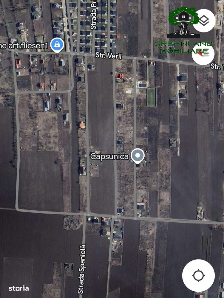 Teren intravilan, 500 mp, forma patrata, plat, Rediu - Imagine principală: 3/4