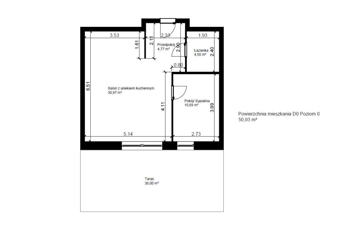 Nowe mieszkanie C0 Koszęcin Parter 51m2 z tarasem-16