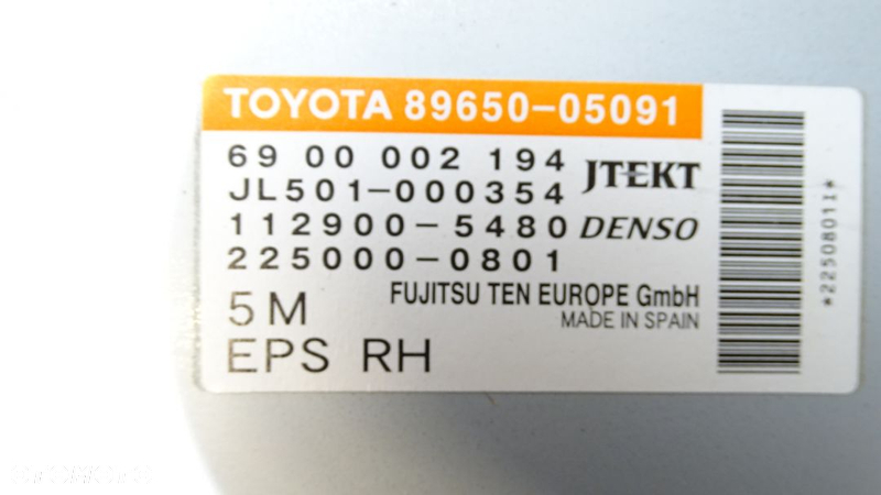 MODUŁ ECU TOYOTA AVENSIS T27 2.0D4D 89650-05091 - 2