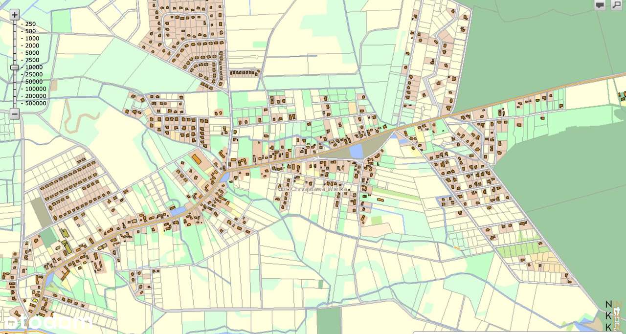 Działka budowlana 1186m2  Chrząstawa Wielka g. Czernica - Pełny obrazek: 4/6