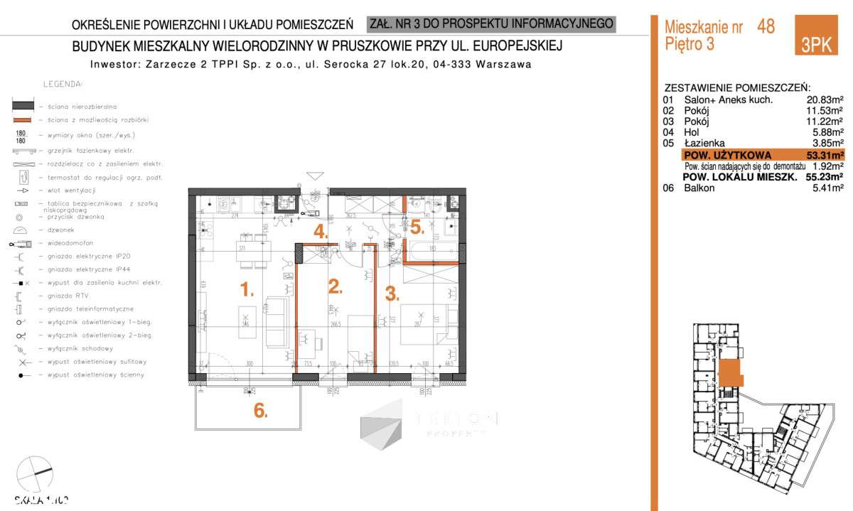 Europejska 15 | 3 pokoje | niższa cena - Pełny obrazek: 5/5