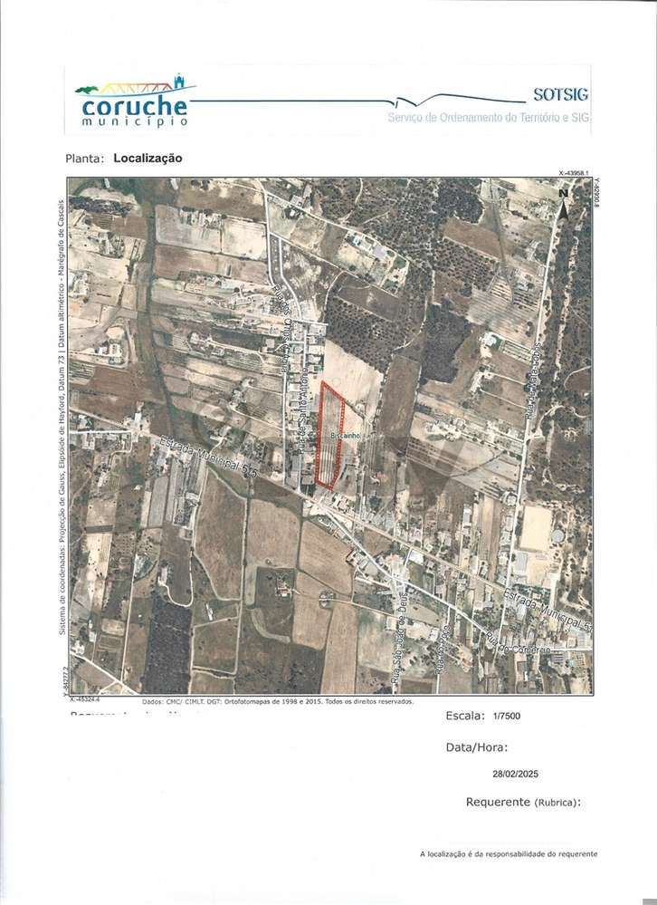 Terreno Para Construção  Venda em Biscainho,Coruche-12