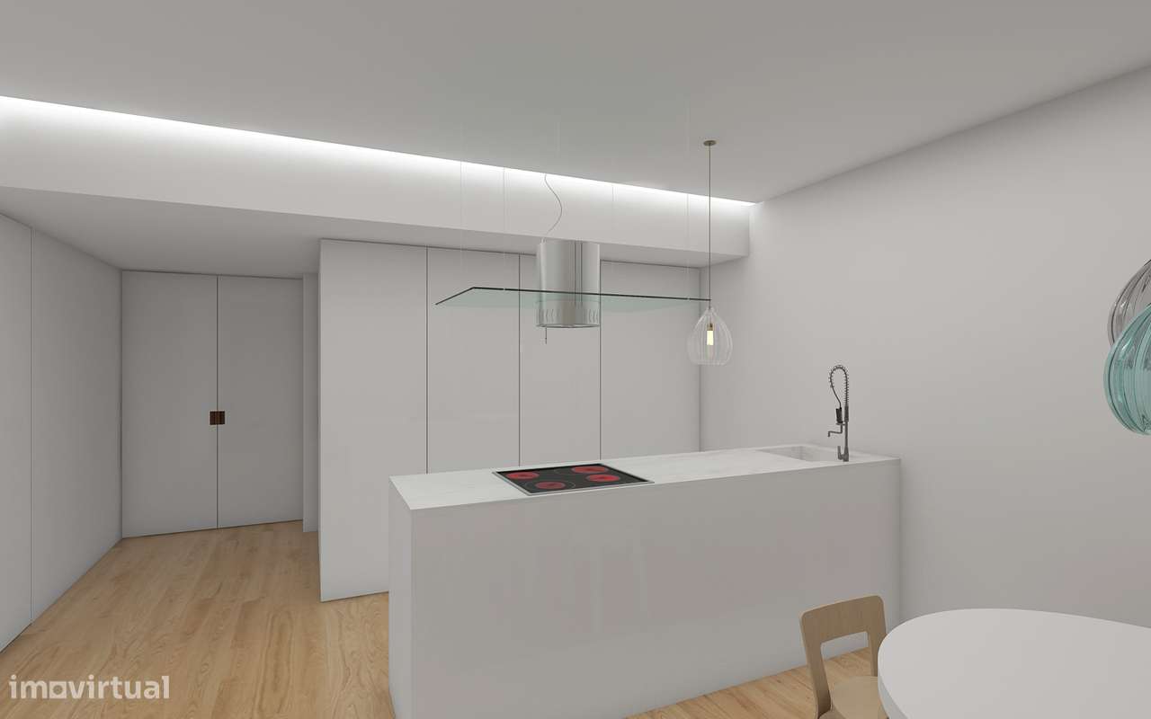 Apartamento T2 novo com piscina e garagem-39