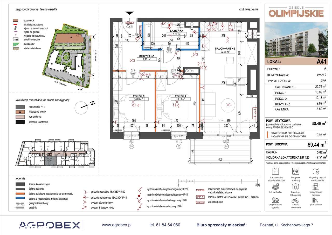 Ulica Staszica | mieszkanie A41 - Pełny obrazek: 2/9