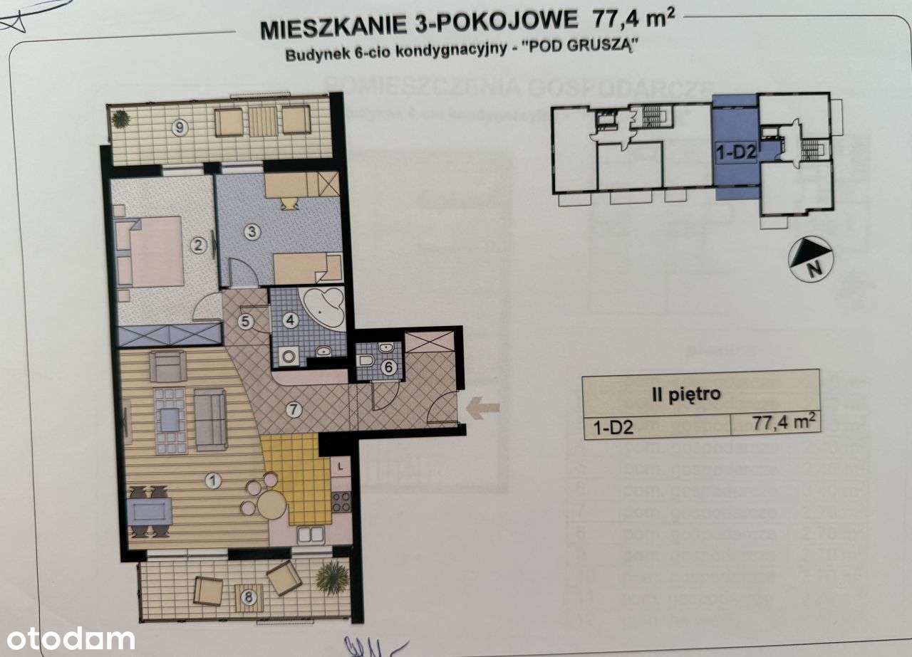 Liściasta Park- 3 pokoje, dwa balkony, 2 piętro-18