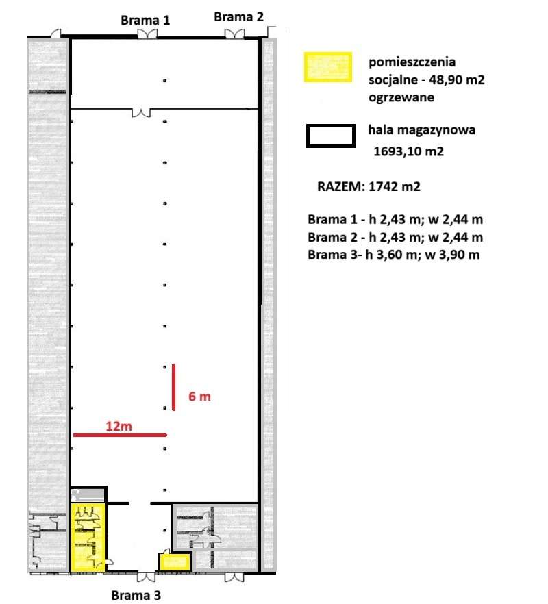 Atrakcyjny magazyn Poznań Podolany 1742 m2 - bezpośrednio - Pełny obrazek: 4/12