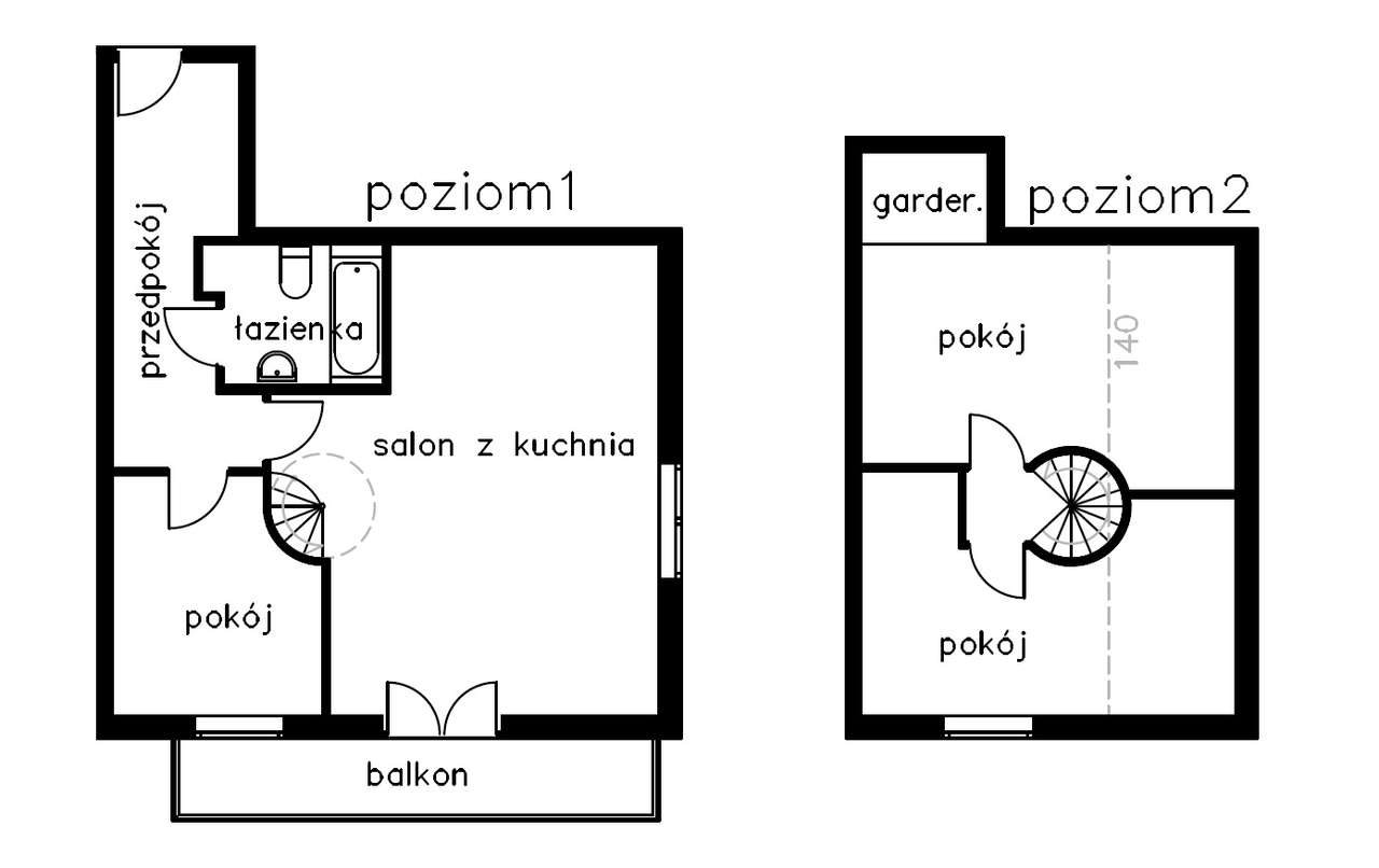 Sprzedam 4-pokojowe mieszkanie dwupoziomowe – Myślenice-18