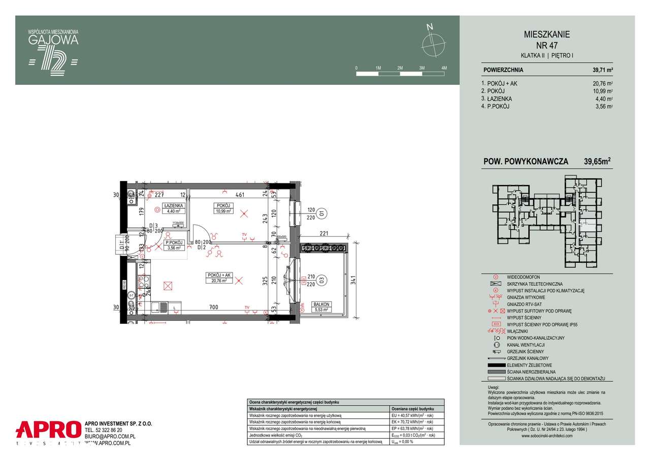 Gajowa 72 | mieszkanie 2-pok. | M-01-47 - Pełny obrazek: 2/6