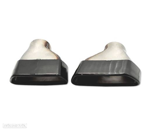 PONTEIRAS DE ESCAPE PARA BMW G30 17- LOOK 530 PRETAS - 3