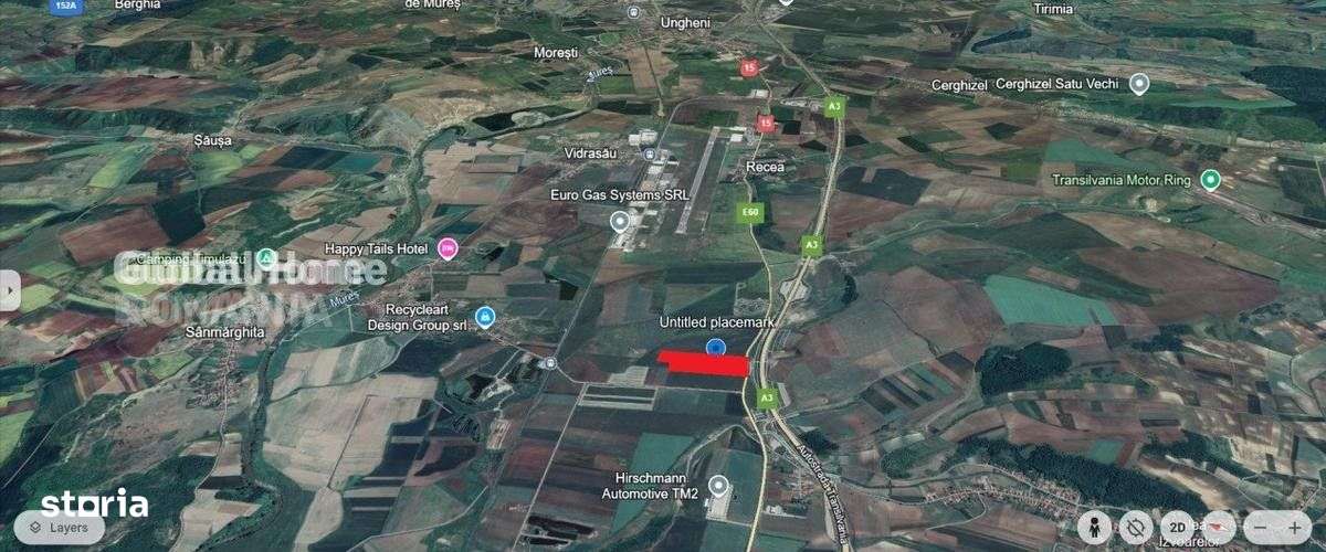 Teren 25000 MP | TG. MURES-SANPAUL | INTRAVILAN | 98 m acces DN 15 | A - Imagine principală: 2/9