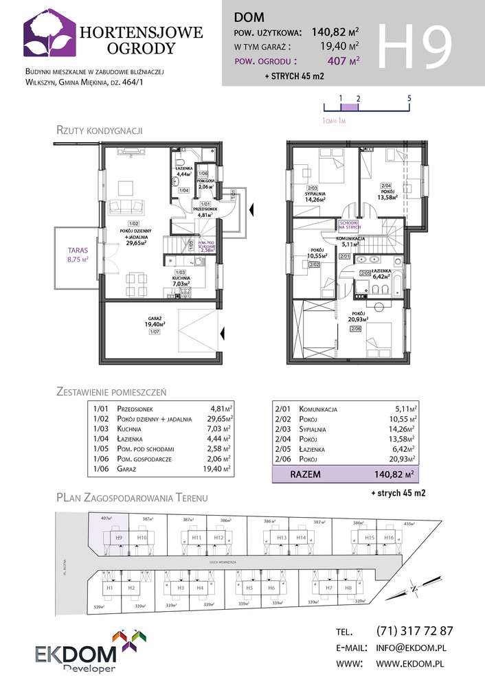 Hortensjowe Ogrody – nowoczesny bliźniak w centrum Wilkszyna - Pełny obrazek: 3/8