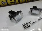 Suporte De Lâmpada De Matrícula Com Led Branco Para Peugeot 206, 206+, 207, 407, 406, 306, 307, 308, Partner B9/M49/M59 3/5-drs, 406 4/5-drs, 407 4/5-drs, 5008 5-drs MPV, Citroen C3, C3 Picasso, C4 Picasso, C5 Ⅱ, C6, Berlingo, SAXO, XSARA, XSARA Ⅱ, XSARA Picasso. - 2