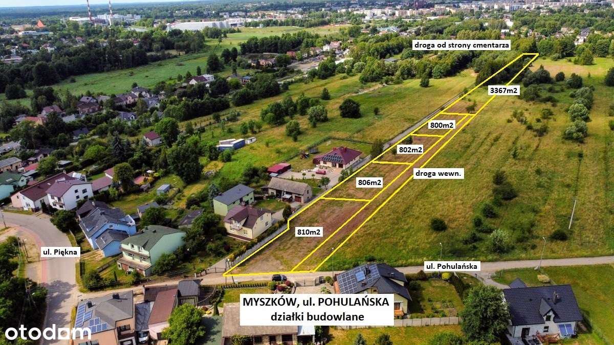 Sale - 10% Myszków działka rolno-budowlana  3667m2 tylko 174.900zł-8