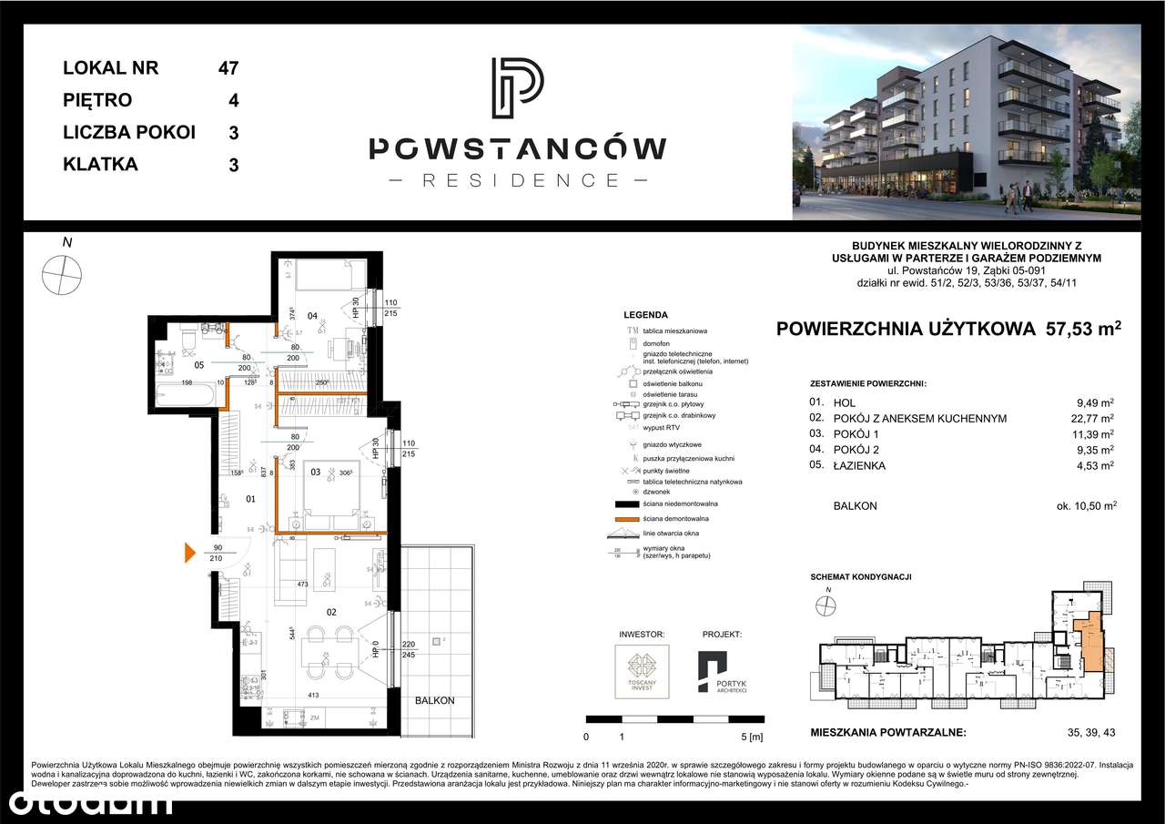 Mieszkanie w nowej inwestycji - centrum Ząbek – M47
