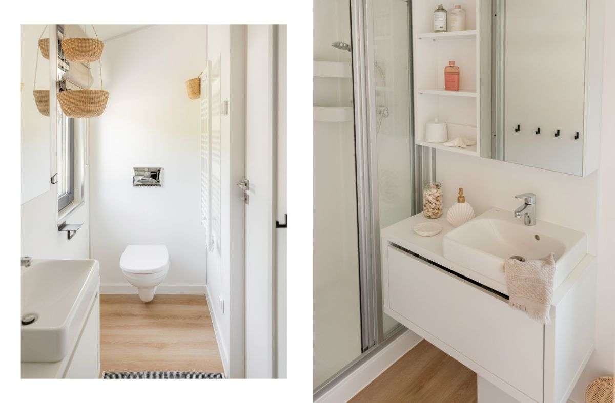 Domek mobilny na działce z widokiem na jezioro-10