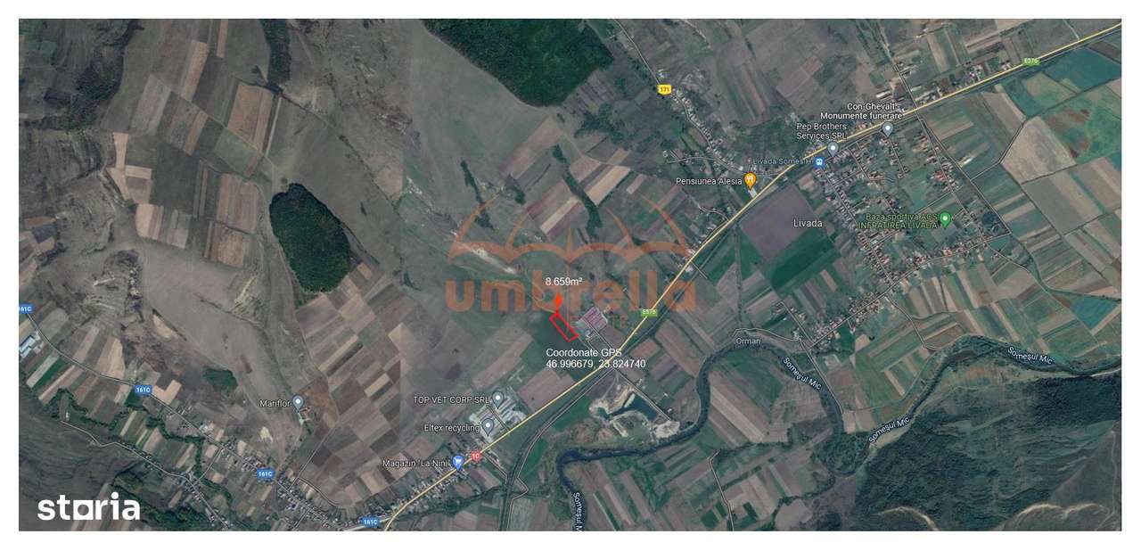 Teren de vanzare in Iclod  8.659m²  DN1 - Imagine principală: 2/4