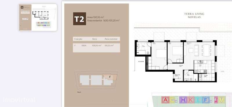 T2 novo penafiel com terraco de 100 metros - Grande imagem: 4/8