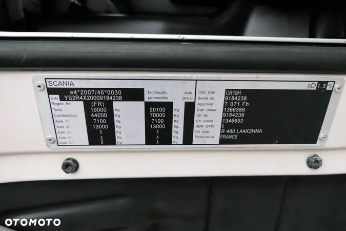 Scania R 490 / RETARDER / KLIMA POSTOJOWA / HIGHLINE / MANUAL /EURO 6 / - 39