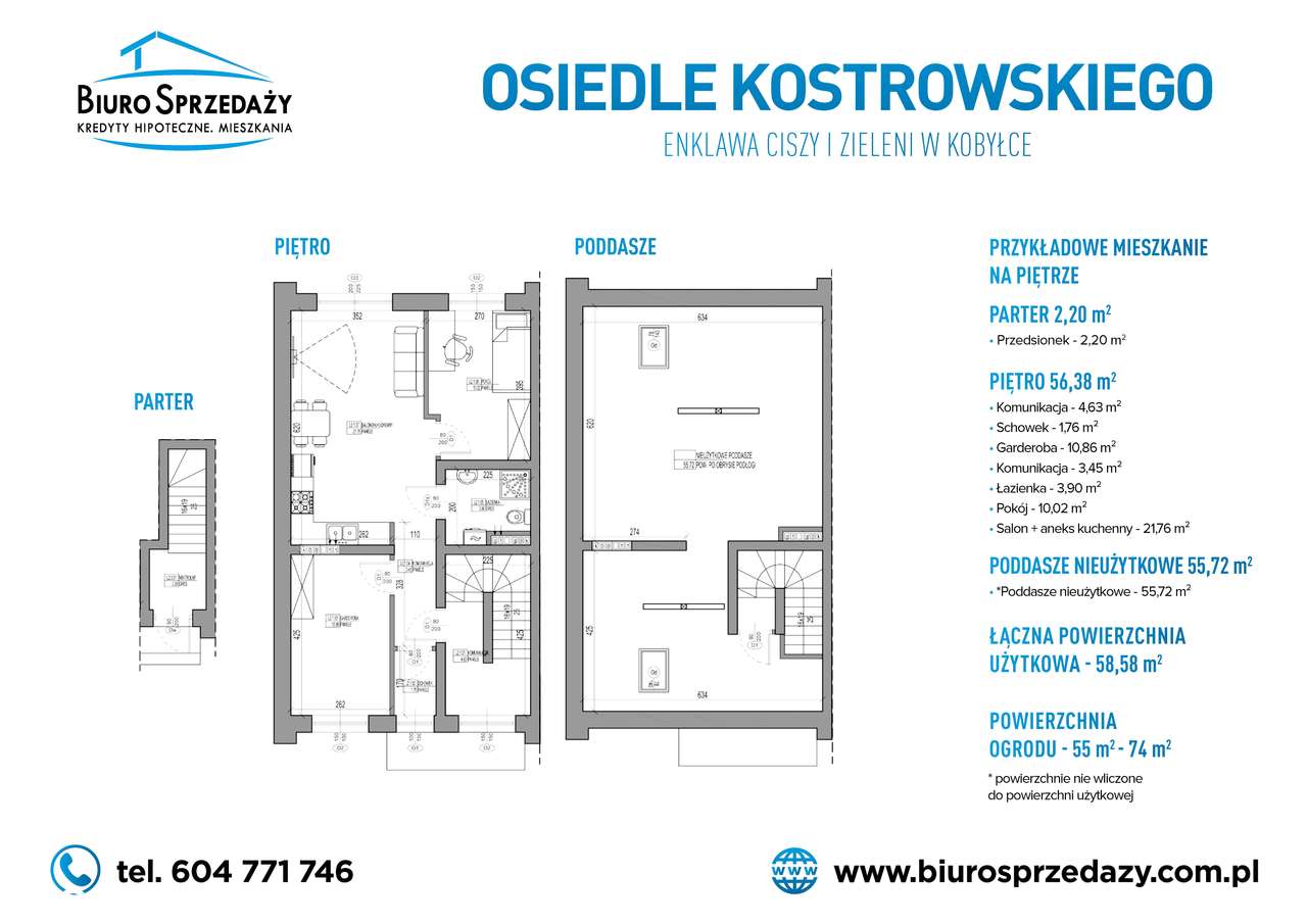 3 POKOJE NA PIĘTRZE+PODDASZE+2MP+OGRÓDEK - Pełny obrazek: 2/10