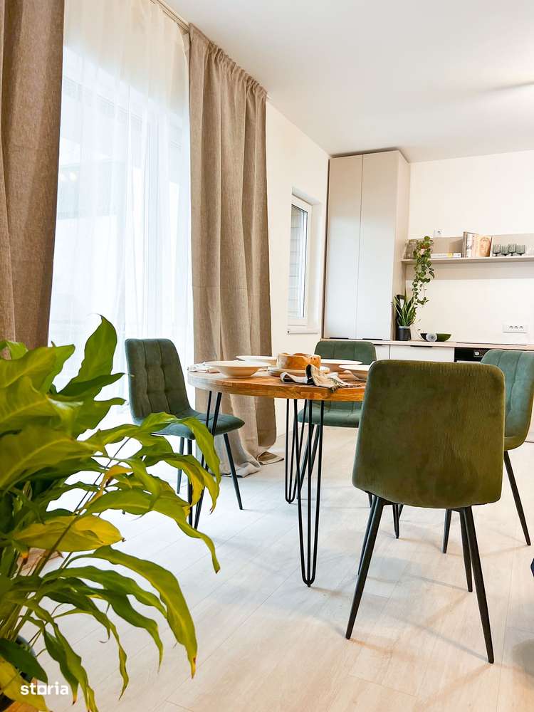 Apartament NOU, etaj 1, mobilat si utilat, 3 camere, comision 0-1