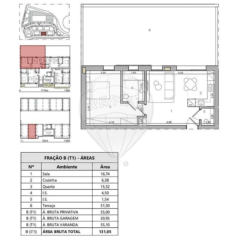 Apartamento T1 para venda - Grande imagem: 5/5