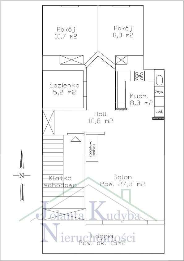 Celulozy * kominek* balkon* 2 miejsca*-17
