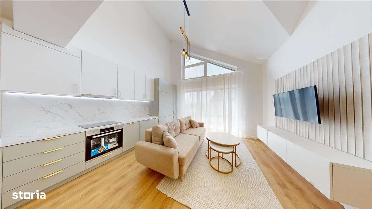 Apartament tip penthouse, mobilat si utilat, 2 camere, balcon, z. buna - Imagine principală: 4/7