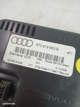 Display navigatie 8t0919603b Audi Q5 8R - 3