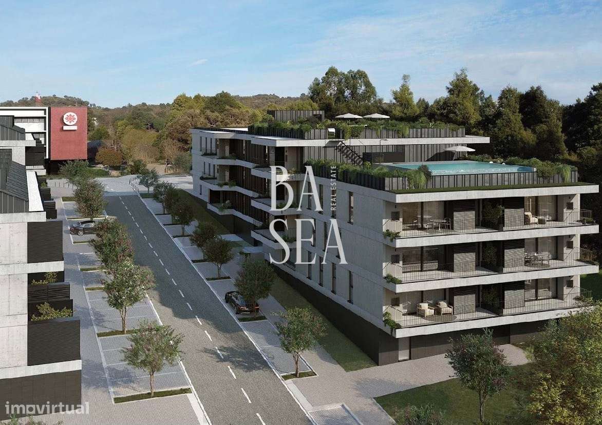 Apartamento T0+2 Duplex Novo Condomínio com Piscina em São Víctor Brag-6