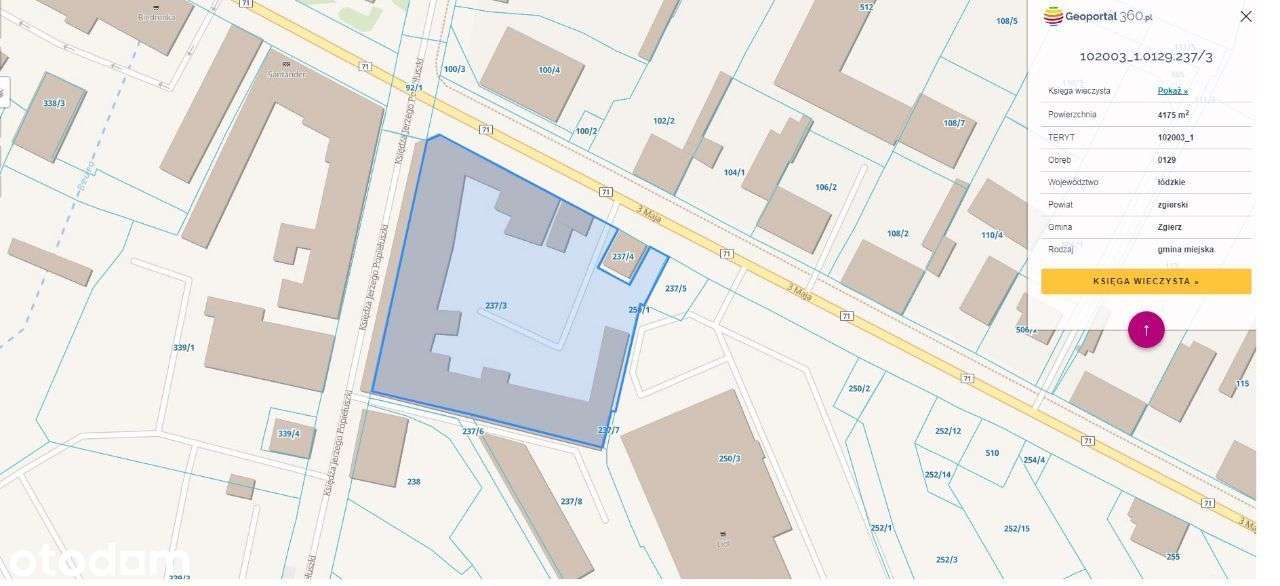 Fabryka Borsta W Centrum Zgierza róg 3-go Maja / P - Pełny obrazek: 4/5