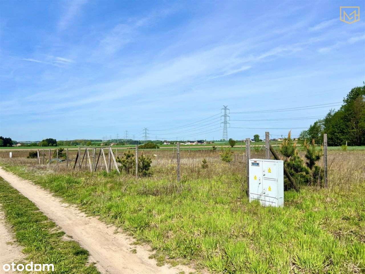 Działka budowlana Wz | Sadowie | 1200m2 | Media - Pełny obrazek: 3/5