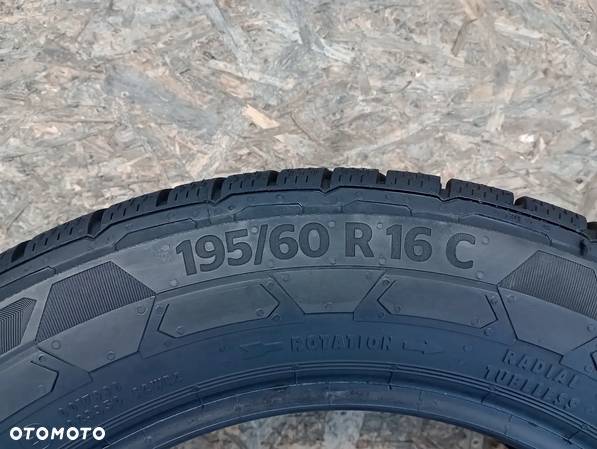 *OPONY ZIMOWE 2x 195/60 R16C 99/97T CONTINENTAL VAN CONTACT WINTER 2020R 8MM - 8