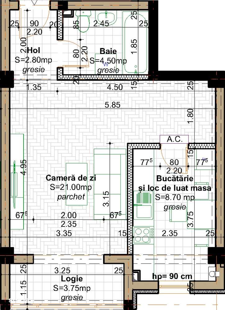 Apartament 1 camera, 41 mp, Valea Lupului - Popas Pacurari - Imagine principală: 2/6