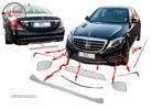 Ornamente cromate Mercedes S-Class W222 (2013-up) S65 Design- livrare gratuita - 1