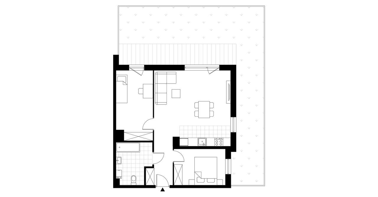 3-pokojowe mieszkanie 64m2 + ogródek - Pełny obrazek: 3/8