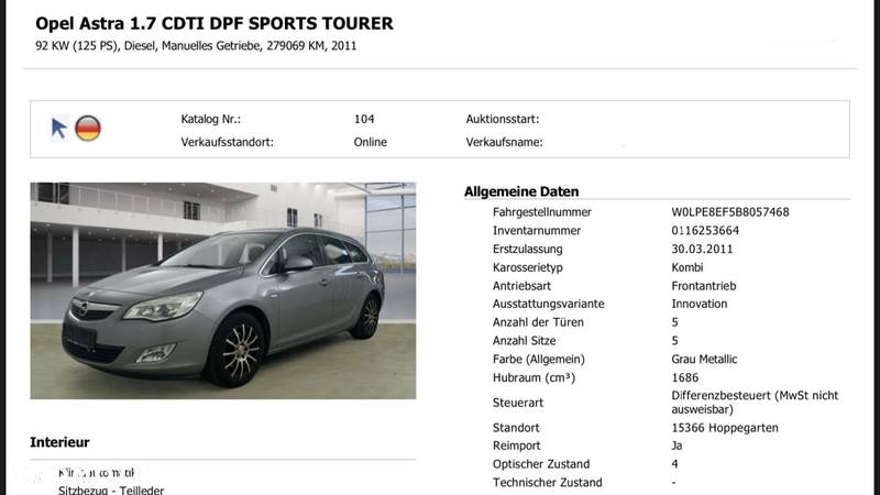 Opel Astra 1.7 CDTI DPF Sports Tourer - 22