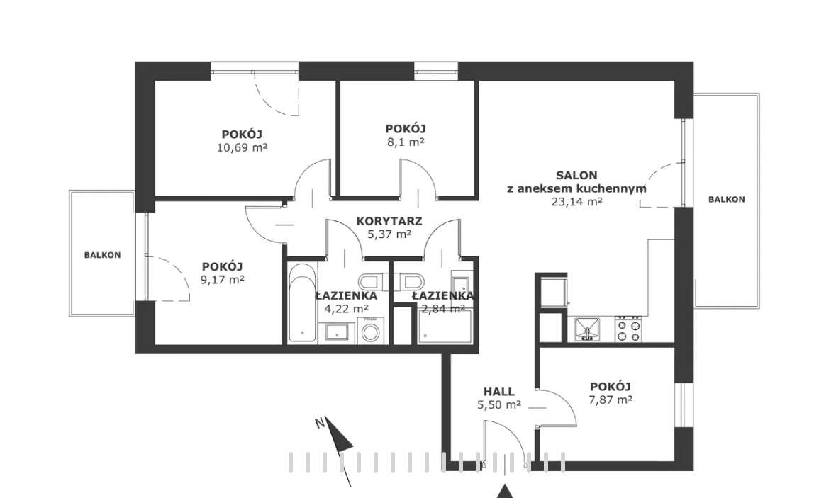 Gotowe do odb. | 4 pokoje | 2 miejsca | komórka | WKD | ost. piętro-10