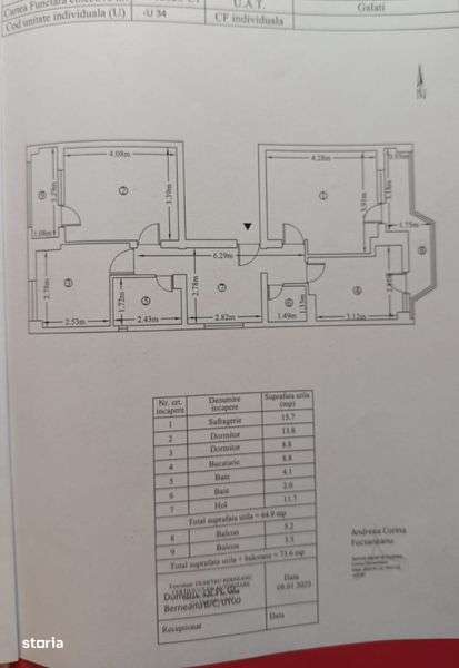 Proprietar - GALATI apartament 3 camere decom
