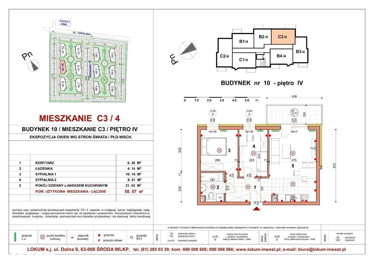 Mieszkanie 50,07 m2 + skrytka 3,01 m2 | C3/4 - Pełny obrazek: 3/8
