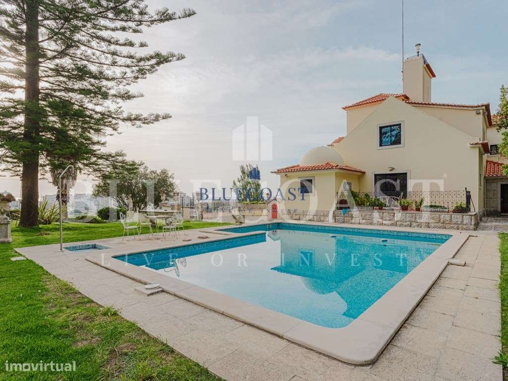 Fantástico Palacete com vista única na Costa da Caparica-46